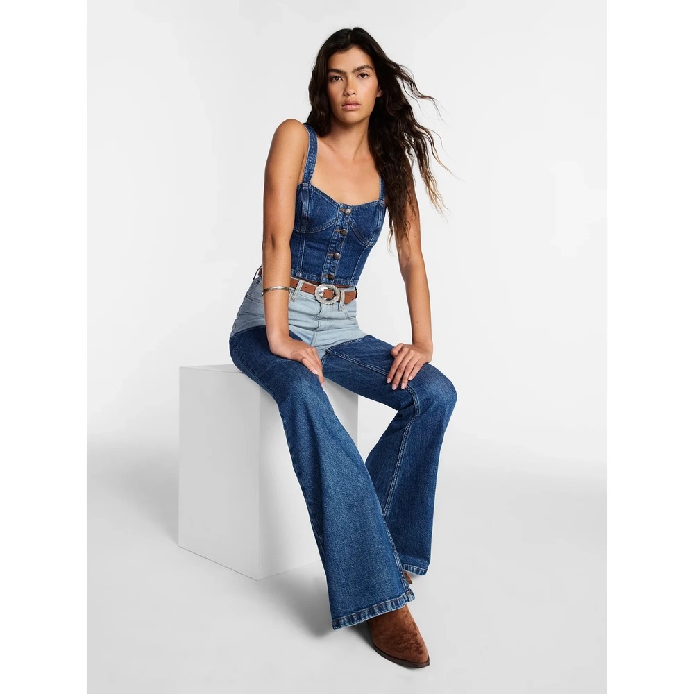 Kacey Lee x Kacey Musgraves Women's Denim Bustier Top, Size Medium - Picture 5 of 5